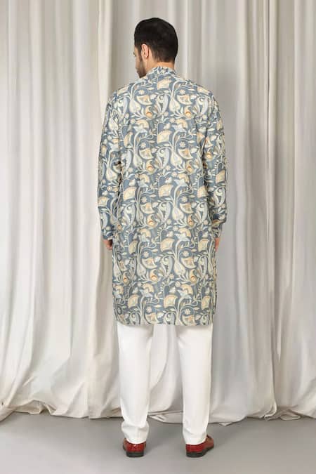 Aham-Vayam Phool Print Kurta & Pant Set