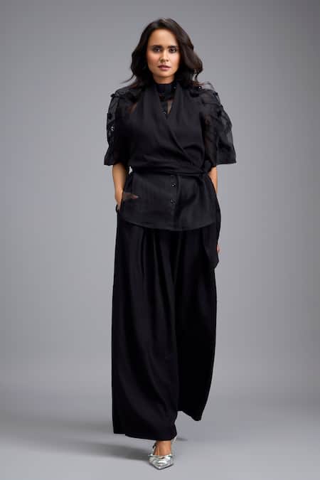 Deepika Arora Wrap Around Top & Pant Set 