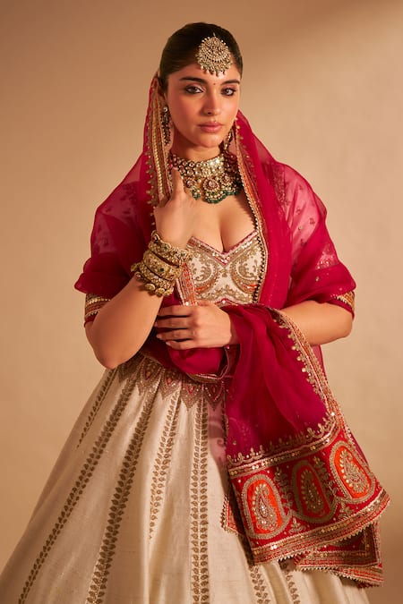 Sheetal Batra Amara Paisley Embroidered Lehenga Set 