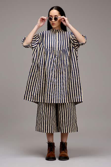 MATI_1 Striped Tunic & Pant Set 