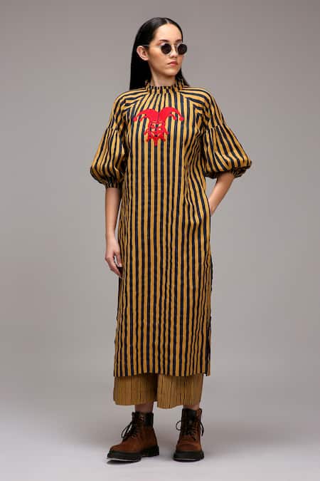 MATI_1 Striped Jester Motif Tunic  