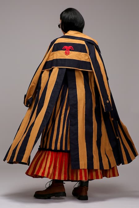 MATI_1 Striped Jacket & Skirt Set 