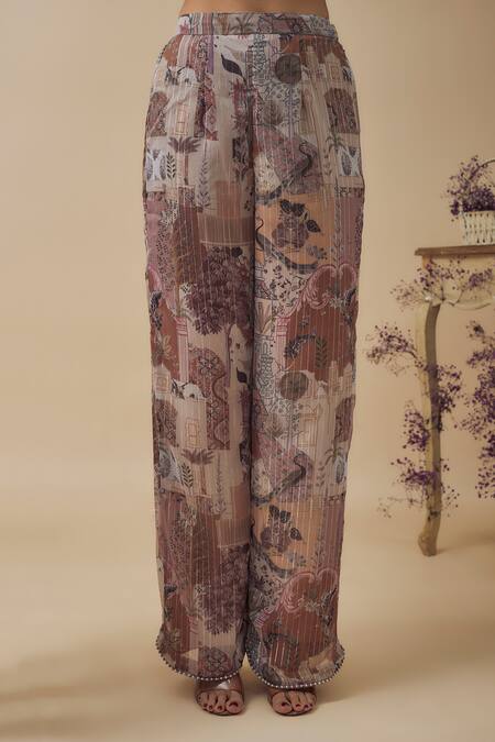 Vana Ethnics Beige Chinon, Lurex Beads, Crystals Sweetheart And Embellished Jacket Pant Set Online at Aza Fashions Vana Ethnics_Beige Chinon, Lurex Beads, Crystals Sweetheart And Embellished Jacket Pant Set _Online_at_Aza_Fashions