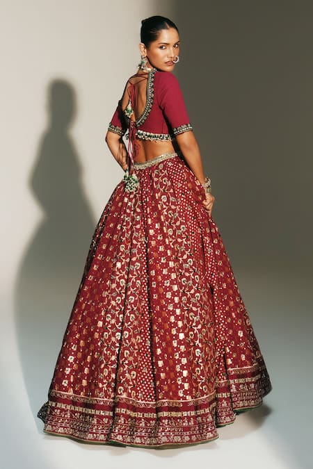 Mahima Mahajan Laxmi Hand Embroidered Bridal Lehenga Set 