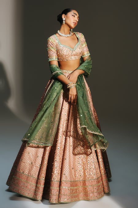 Mahima Mahajan Blush , , , Organza Farah Hand Lehenga Set at Aza Fashions Mahima Mahajan_Blush , , , Organza Farah Hand Lehenga Set _at_Aza_Fashions