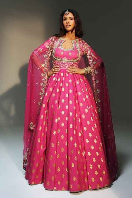 Mahima Mahajan Ziana Hand Embroidered Anarkali With Dupatta
