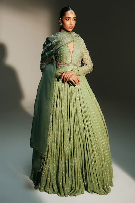Mahima Mahajan Chaya Hand Embroidered Anarkali With Dupatta