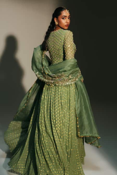 Mahima Mahajan Chaya Hand Embroidered Anarkali With Dupatta