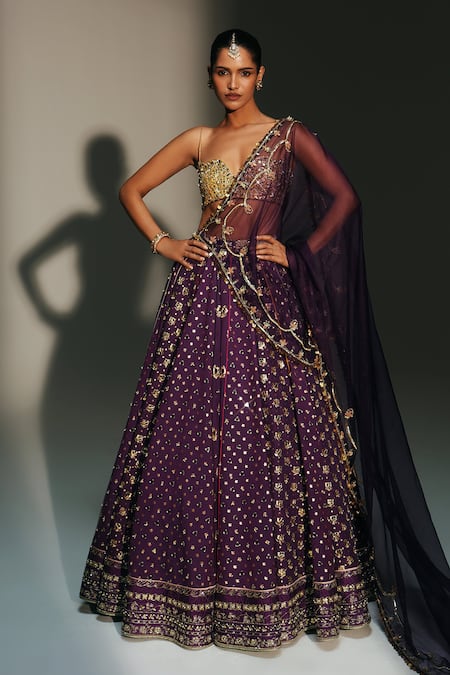 Mahima Mahajan Trisha Hand Embroidered Lehenga Set 