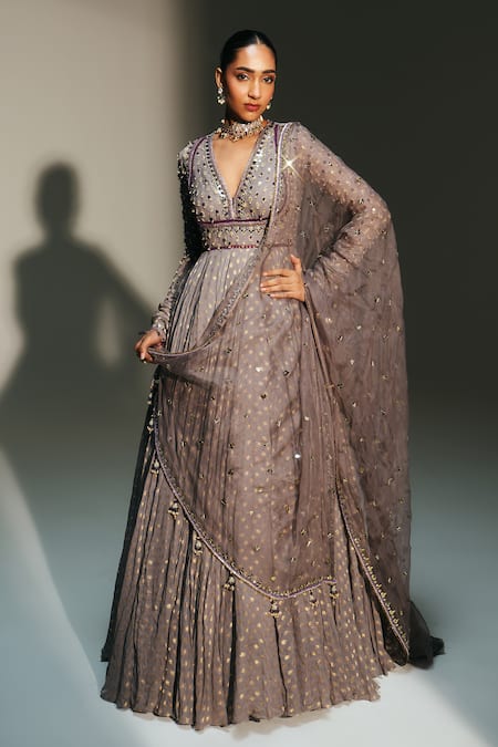 Mahima Mahajan Sidra Hand Embroidered Anarkali With Dupatta 