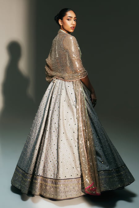 Mahima Mahajan Chandani Hand Embroidered Kali Lehenga Set 