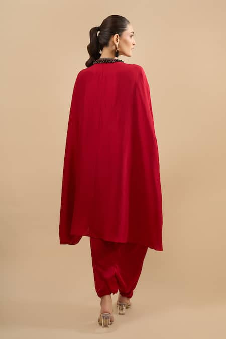 Prisho Placement Embroidered Kaftan With Pant