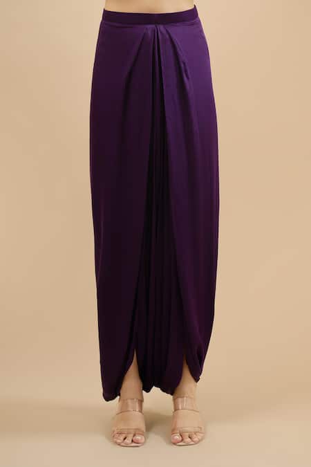 Prisho Purple Sequins, Zari, Embroidery Round Neck Zardozi Kaftan With Pant Online at Aza Fashions Prisho_Purple Sequins, Zari, Embroidery Round Neck Zardozi Kaftan With Pant _Online_at_Aza_Fashions