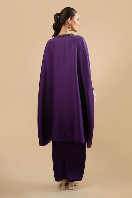 Prisho Zardozi Embroidered Kaftan With Pant