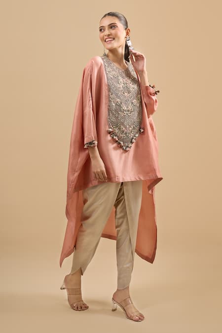 Prisho Embroidered Kaftan With Pant