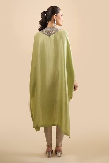 Prisho Resham Embroidered Kaftan With Pant
