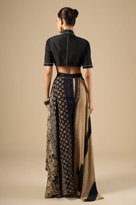 Aseem Kapoor Surmai Mogra Areej Blouse & Printed Skirt Set