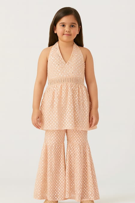 Tiny Pants Sequin Work Kurta With Sharara 