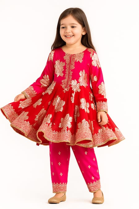 Tiny Pants Embroidered Anarkali With Salwar 