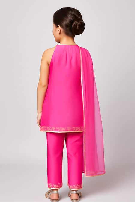 Tiny Pants Embroidered Kurta & Pant Set 