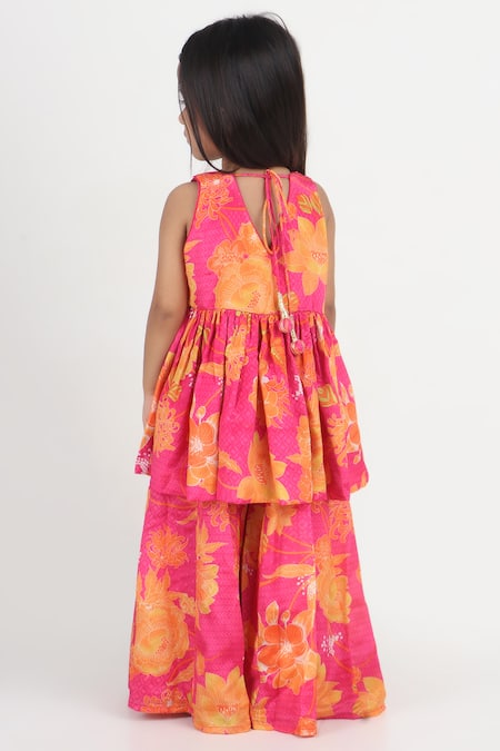 Tiny Pants Printed Kurta & Sharara Set 