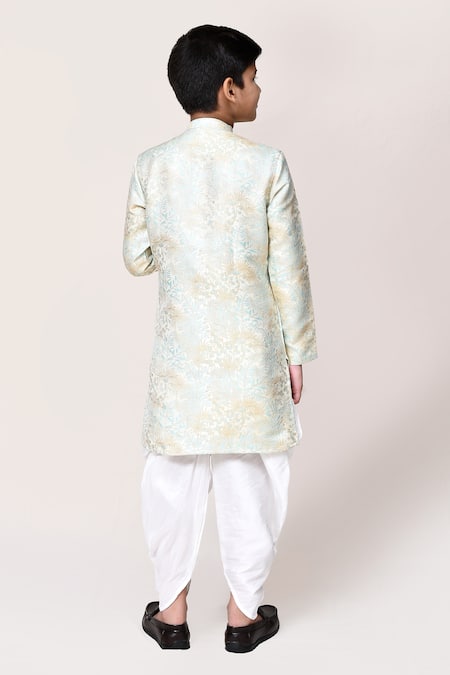 Petite Pomme Jacquard Kurta & Dhoti Pant Set 