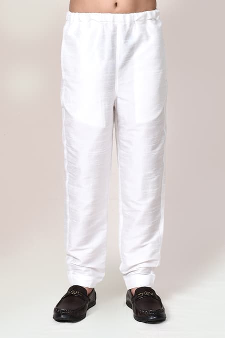 Petite Pomme_Green Cotton, Silk Floral Print Kurta And Pant Set _Online_at_Aza_Fashions