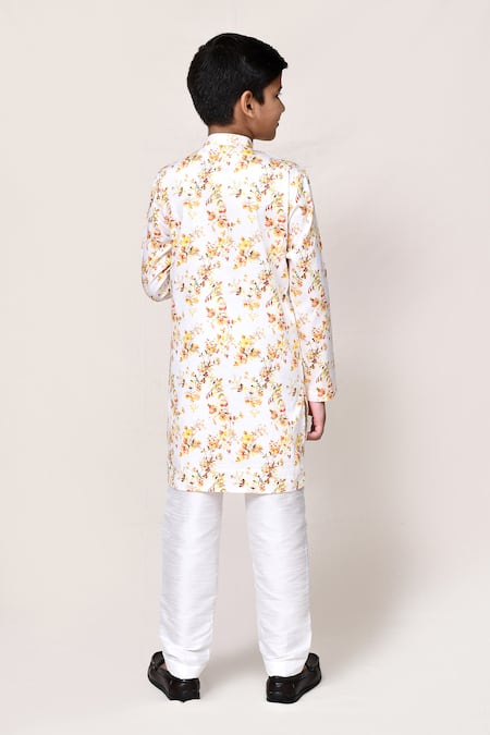 Petite Pomme Floral Print Kurta & Pant Set 