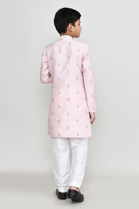 Petite Pomme Thread Embroidered Kurta With Pant 