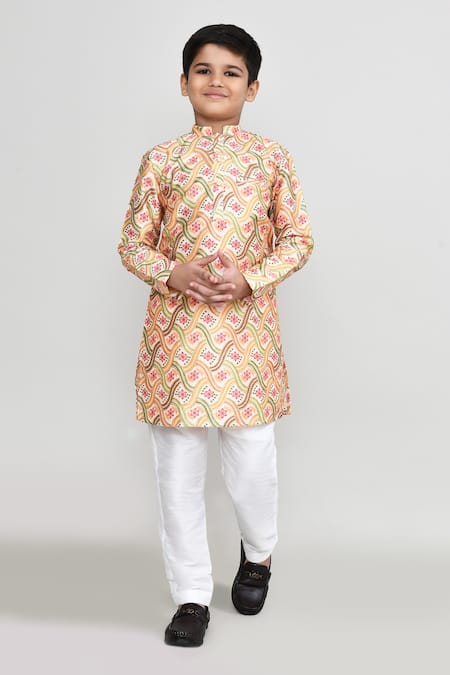 Petite Pomme Floral Print Kurta Set 