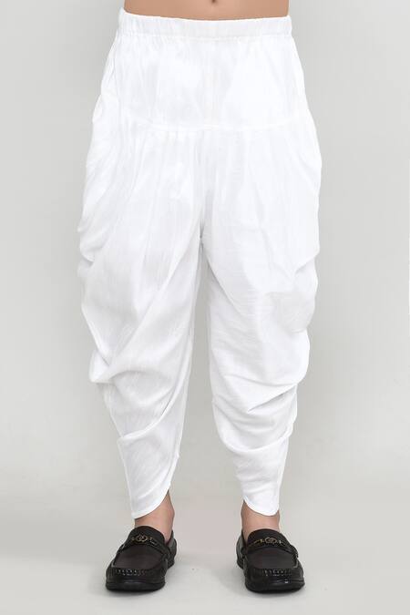 Petite Pomme_Blue Cotton, Silk Floral Print Kurta And Patiala Pant Set _Online_at_Aza_Fashions