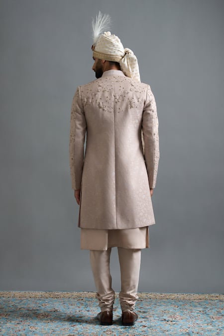 Gargee Designers Veer Rose Gold Sherwani Set 