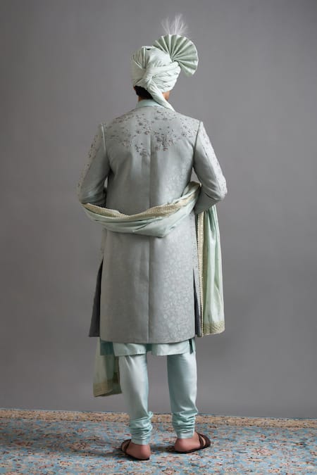 Gargee Designers Zayaan Mint Sherwani Set 