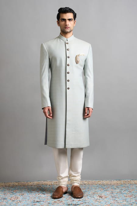 Gargee Designers Reyansh Green Sherwani Set 