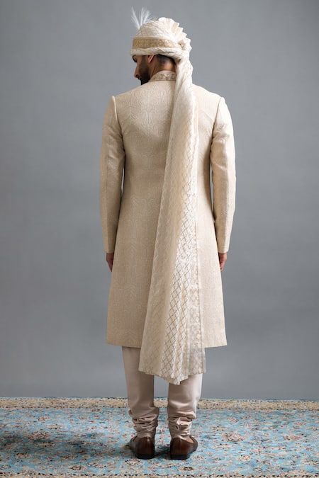 Gargee Designers Aryaveer Beige Sherwani Set