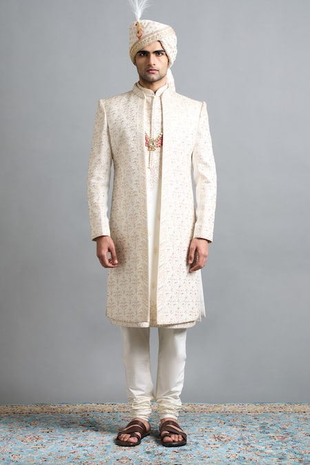 Gargee Designers Shaan Ivory Sherwani Set