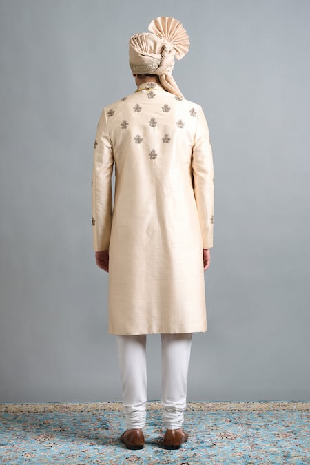 Gargee Designers Rajveer Ivory Sherwani Set