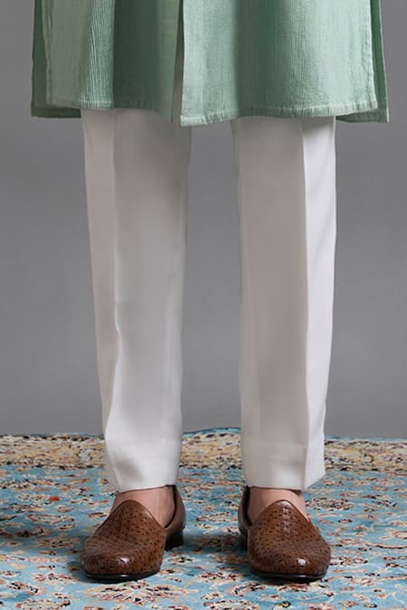 Gargee Designers Ivory Dupion Embroidery Mint Majesty Jacket Kurta Set Online at Aza Fashions Gargee Designers_Ivory Dupion Embroidery Mint Majesty Jacket Kurta Set _Online_at_Aza_Fashions