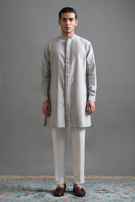 Buy Gargee Designers Gray Silk Beads, Stones, Embroidery Nakshatra Jacket And Kurta Set Online at Aza Fashions Buy_Gargee Designers_Gray Silk Beads, Stones, Embroidery Nakshatra Jacket And Kurta Set _Online_at_Aza_Fashions