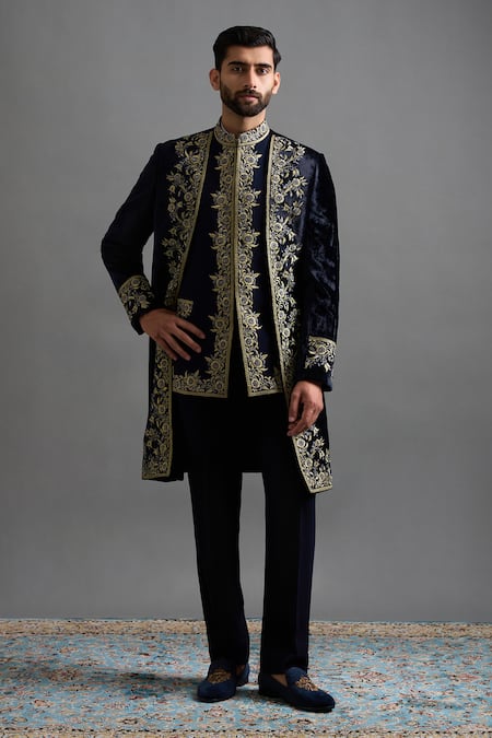 Gargee Designers Viraasat Long Jacket Pant Set