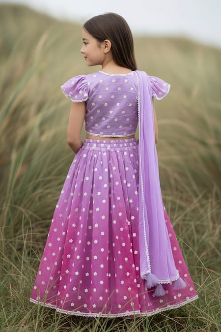 Fayon Kids Butti Work Lehenga Set