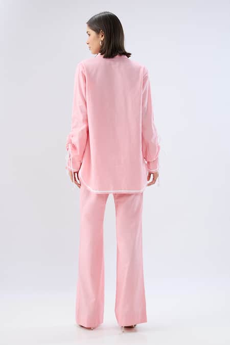 Raw & Rustic By Niti Bothra Linen Shirt & Pant Set  