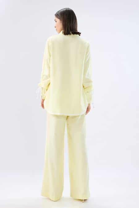 Raw & Rustic By Niti Bothra Linen Shirt & Pant Set  