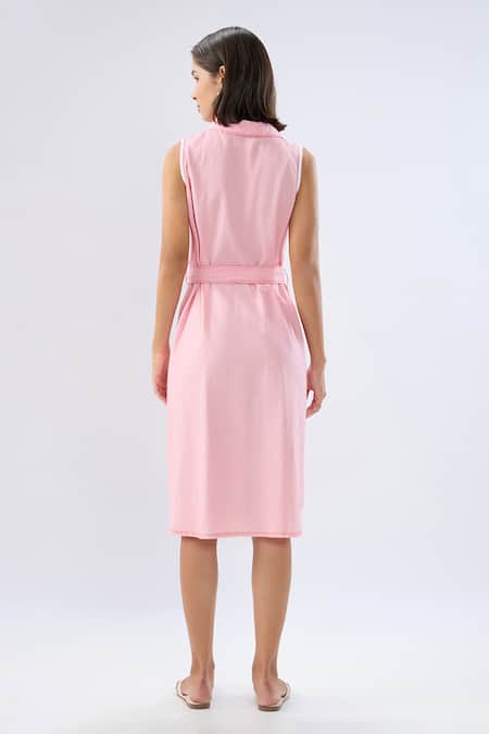 Raw & Rustic By Niti Bothra Sleeveless Collared Midi Dress  