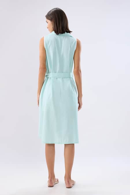 Raw & Rustic By Niti Bothra Collared Sleeveless Dress  