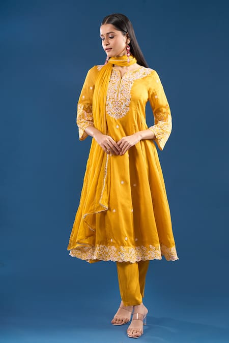 Samyukta Singhania Sequin Embroidered Anarkali Set