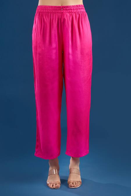 Samyukta Singhania Fuchsia Silk, Organza, Shantoon, Chiffon Embroidery, Sequins, Thread Kurta Set Online at Aza Fashions Samyukta Singhania_Fuchsia Silk, Organza, Shantoon, Chiffon Embroidery, Sequins, Thread Kurta Set _Online_at_Aza_Fashions