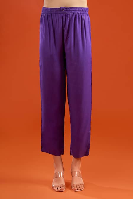 Samyukta Singhania Purple Silk, Shantoon, Chiffon Embroidery, Beads, Zari, Panelled Anarkali Set Online at Aza Fashions Samyukta Singhania_Purple Silk, Shantoon, Chiffon Embroidery, Beads, Zari, Panelled Anarkali Set _Online_at_Aza_Fashions