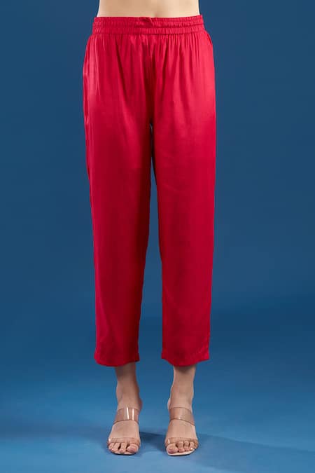 Buy Samyukta Singhania Red Chanderi, Shantoon Embroidery, Beads, Lace Round Neck Mul Anarkali Set Online at Aza Fashions Buy_Samyukta Singhania_Red Chanderi, Shantoon Embroidery, Beads, Lace Round Neck Mul Anarkali Set _Online_at_Aza_Fashions