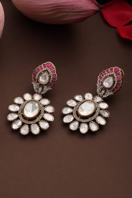 Swabhimann Floral Cutwork Earrings 